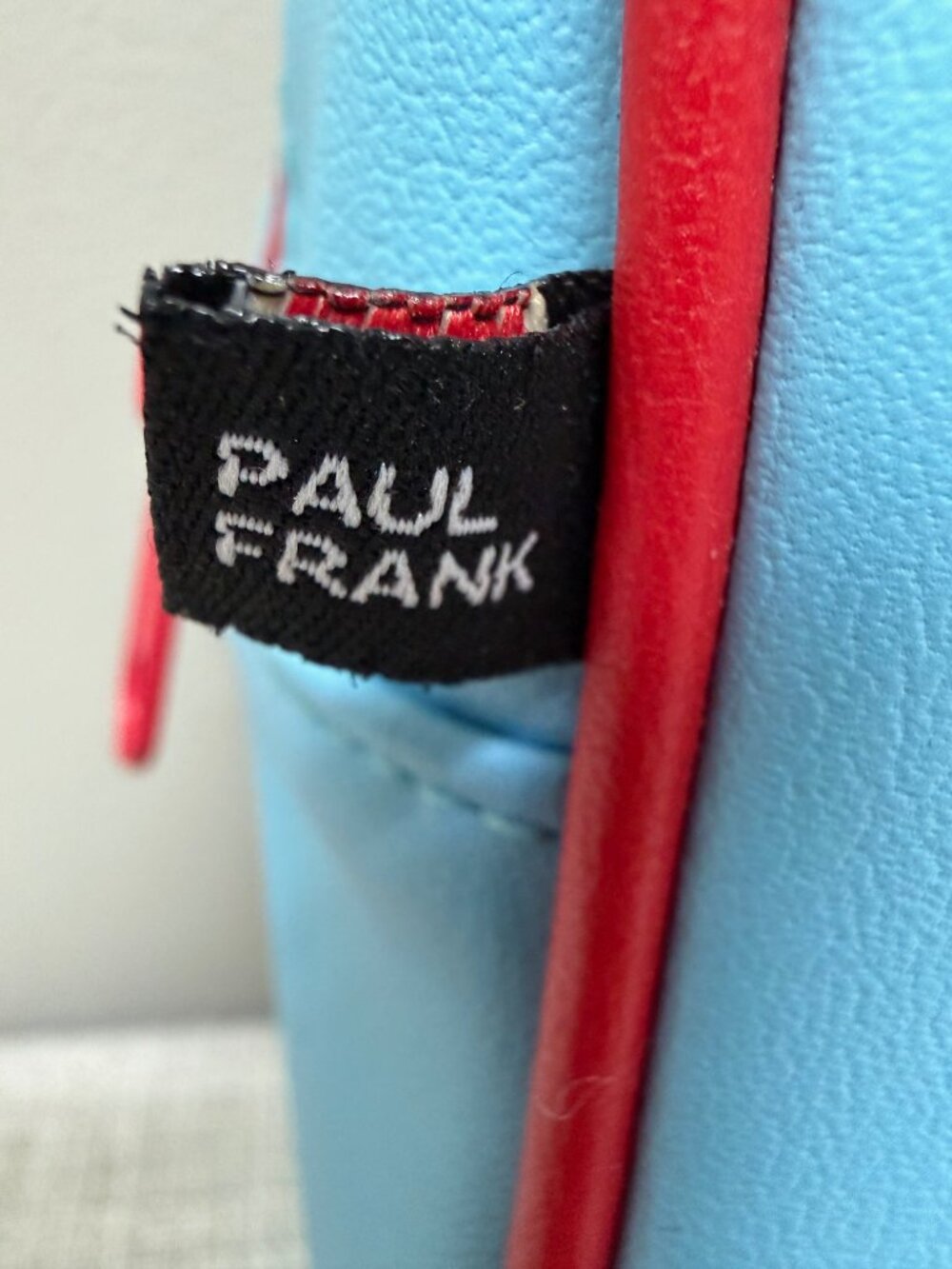 Paul Frank Blue and Red Julius Monkey Mini Square Handbag 2009 - Picture 7 of 8
